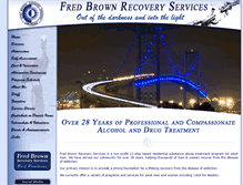 Tablet Screenshot of fredbrownrecovery.org